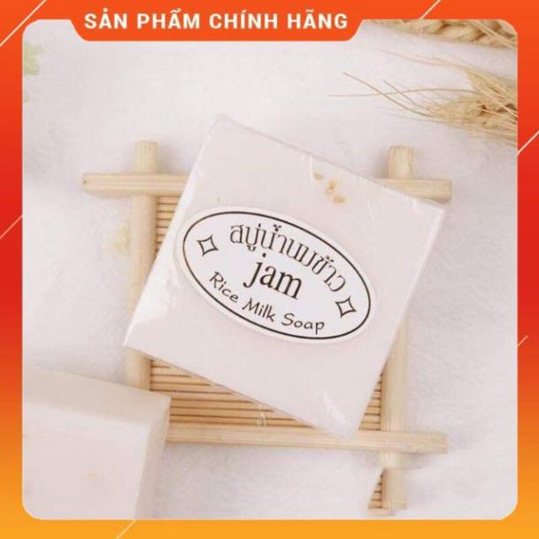 Xà phòng cám gạo JAM GLUTA chính hãng, soap cám gạo Thái Lan dưỡng trắng da thích hợp mọi làn da