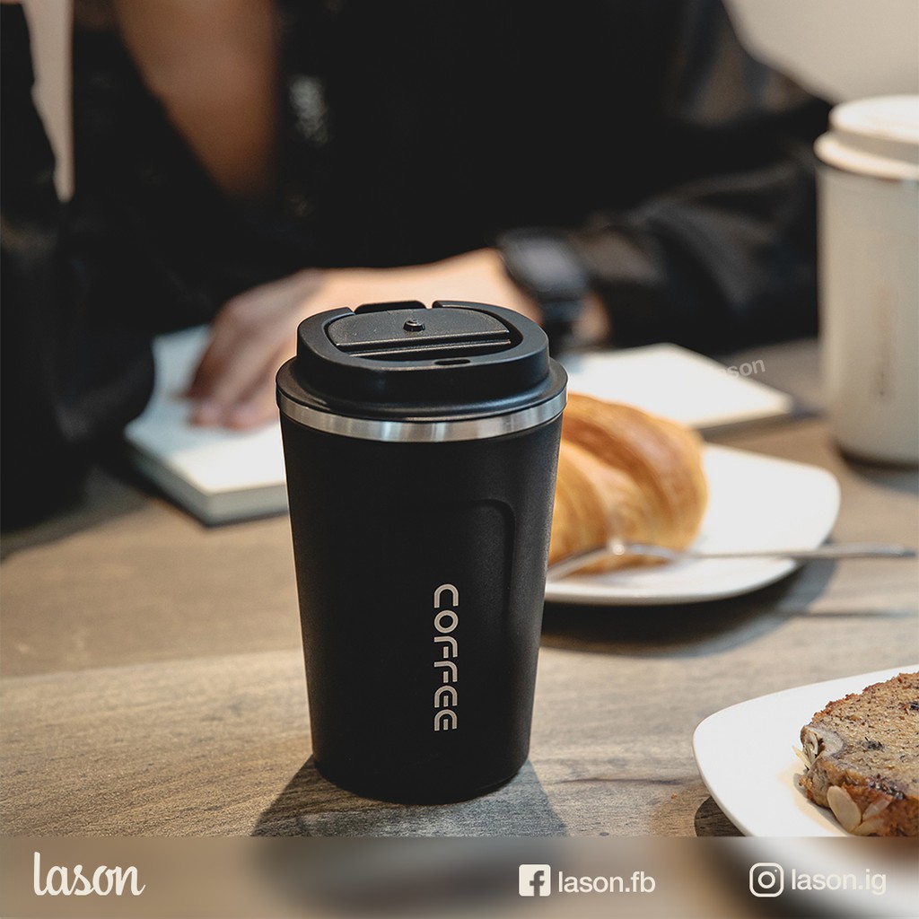 Cốc giữ nhiệt Coffee Holic 01 Lason chống tràn, ly giữ đá, ly nước, cốc đựng nước, 8 tiếng không tan hết đá | BigBuy360 - bigbuy360.vn