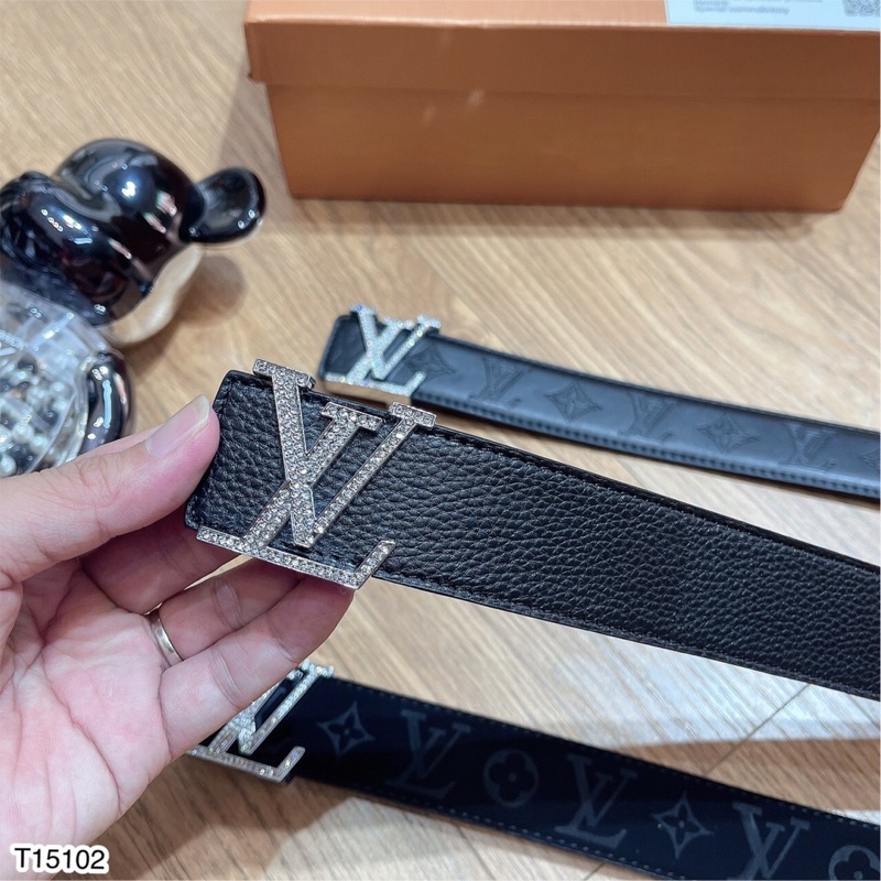 Thắt Lưng Da Tag Logo LV Cho Nam - Thắt Lưng Da Cho Nam Cao Cấp