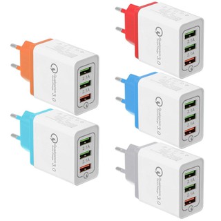 Củ sạc nhanh 3 cổng hỗ trợ qualcomm quick charge 3.0 30w