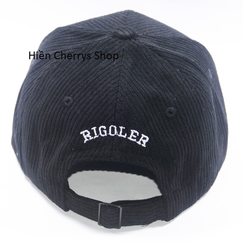 Mũ lưỡi trai -Nón kết thêu hình chữ R chất liệu nhung tăm cao cấp form unisex nam nữ