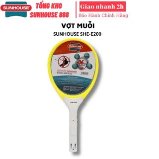 Vợt muỗi 3 lớp sunhouse she-e200 dung lượng 400mah bảo hành 12 tháng