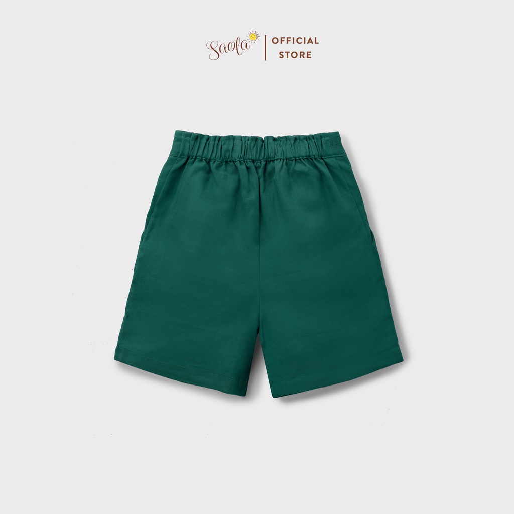 Quần Short Ống Suông Cạp Chun Phong Cách Hàn Quốc Cho Bé - SILAS PANTS - PAL003 &amp; PAL004 &amp; PAL005 - SAOLA KIDS CLOTHING