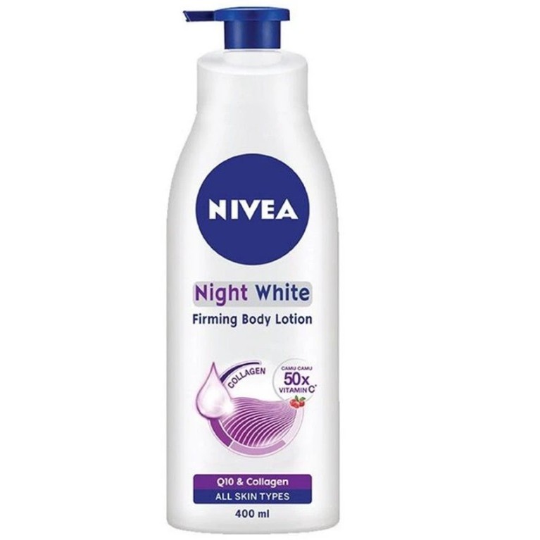 Sữa dưỡng thể giúp săn da và dưỡng trắng ban đêm NIVEA Night White Firming Body Lotion 400ml (Thái Lan)