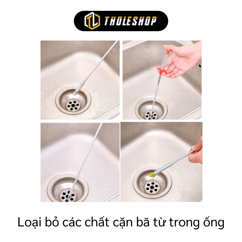 Dụng Cụ Thông Tắc - Cây Gắp Rác Thông Cống Thiết Kế 2in1 Nhiều Kích Cỡ  4000