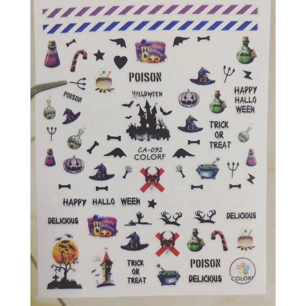 Sticker mã mới hình halowen