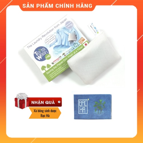 Túi Giặt Terra Wash +Mg Nhật Bản 125gr Giặt Sạch Không Hóa Chất Tặng Xà Bông Sinh Dược Bạc Hà