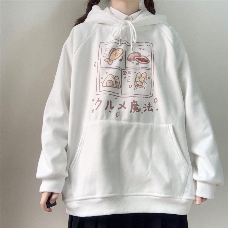 Áo Hoodie Nỉ Bông Tay Dài Unisex LoGo Hoạ Tiết