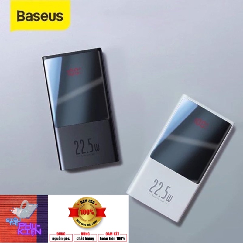 { Hàng Chính Hãng } Pin Sạc Dự Phòng Sạc Nhanh Baseus màn hình LED LCD Đa Năng 10000mAh 20000mAh.