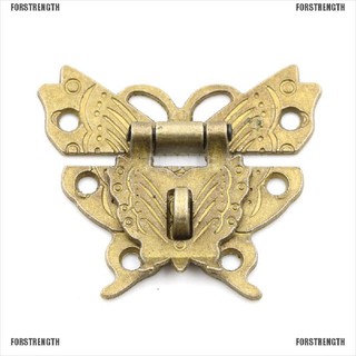 Ổ khóa hộp trang sức hình bướm bằng gỗ phong cách cổ điển