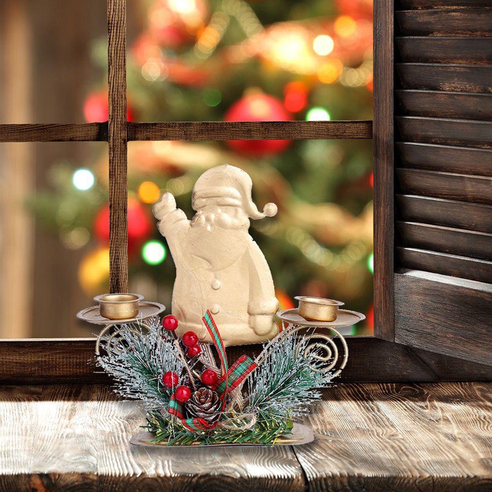 Chân Nến Để Bàn Hình Ông Già Noel Thời Trang