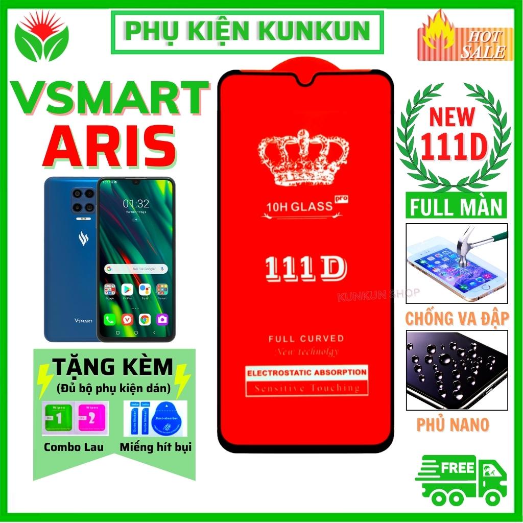 Kính Cường Lực Vsmart Aris - Phủ Nano cao cấp - Full màn hình 11D - Độ cứng 9H - Độ trong suốt cực cao