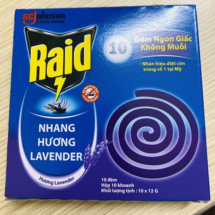 NHANG MUỖI RAID SC.JOHNSON 50 KHOANH