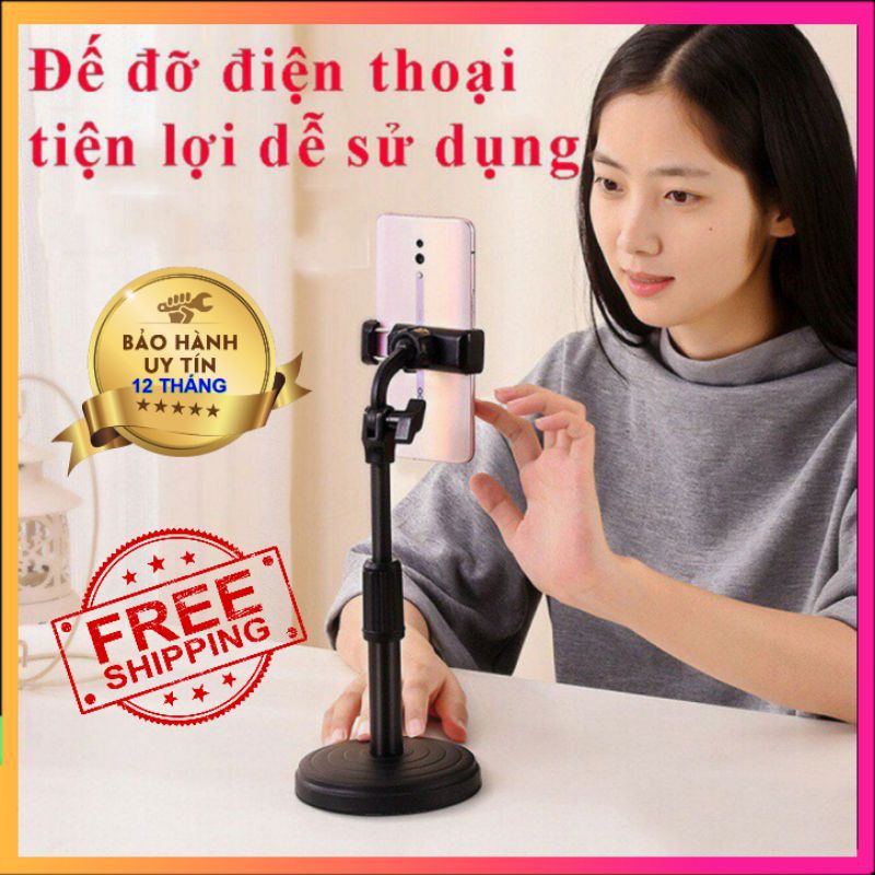 Giá đỡ điện thoại [FREE SHIP] dùng để livestream điều chỉnh được độ cao