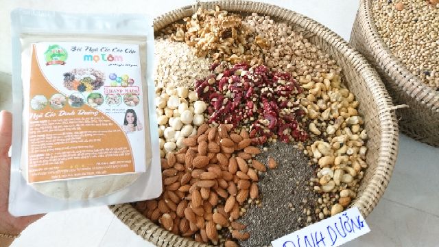 1KG NGŨ CỐC CAO CẤP BÀ BẦU 17 LOẠI HẠT, NGŨ CỐC DINH DƯỠNG HANDMADE