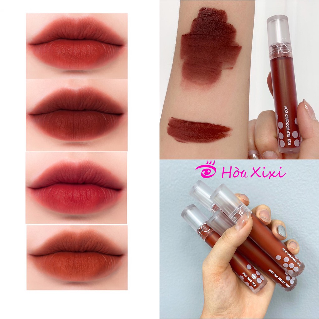 [HOT 2020] Son Kem Lì, Mịn Mượt Như Nhung Romand Milk Tea Velvet Tint 4.4g | Thế Giới Skin Care