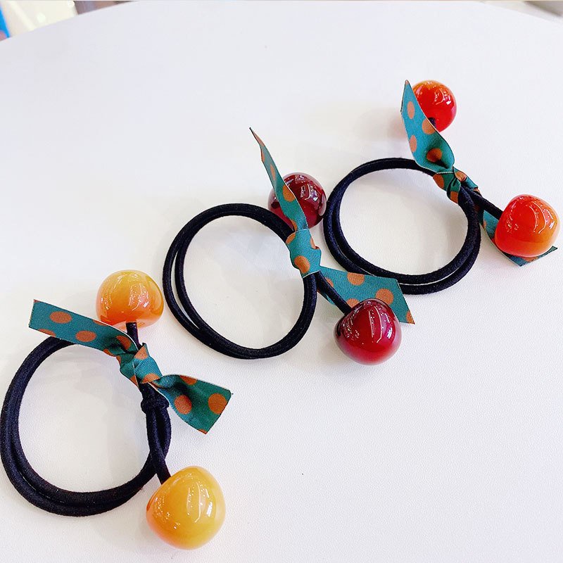 Dây cột tóc 2 quả cherry siêu xinh phiên bản Hàn Quốc D2C