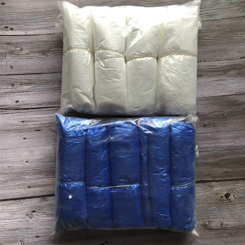 Bộ 100 ống bao tay nylon dùng một lần chống thấm nước và dầu