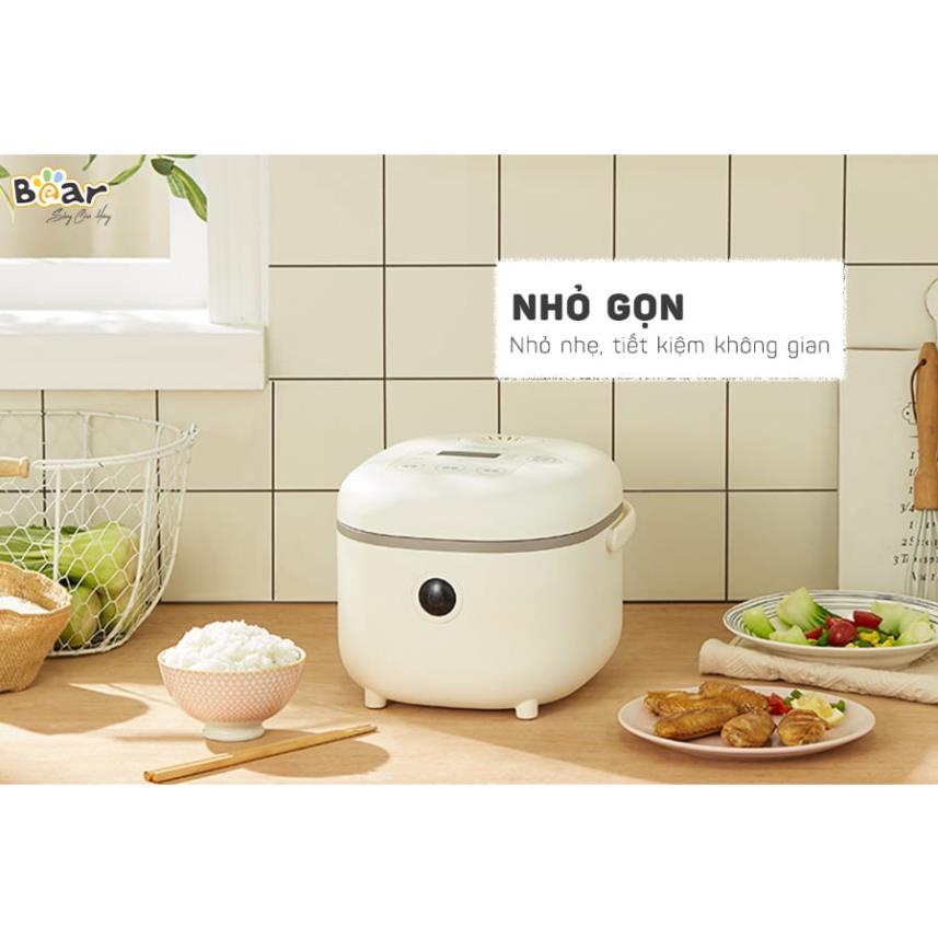 Nồi cơm điện thông minh Bear 2L  gồm 8 chế độ nấu lõi nồi 5 lớp chống dính giữ nhiệt Gia dụng Bear Tuli Mart