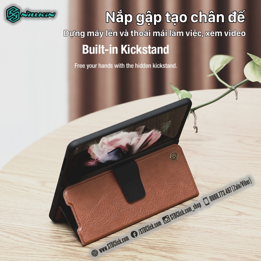 ỐP LƯNG SAMSUNG GALAXY Z FOLD 4 5G NILLKIN AOGE CÓ KHE GIỮ BÚT CHÍNH HÃNG