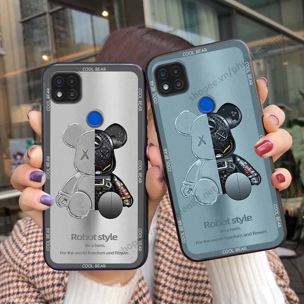 Ốp Xiaomi Redmi 9C bear, k@ws thương hiệu phong cách ốp lưng thời trang cao cấp