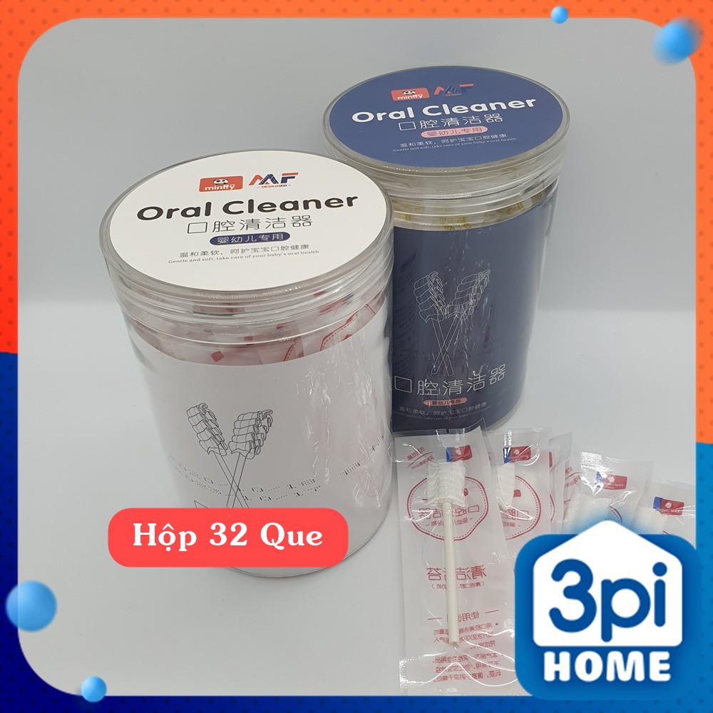 Que Gạc Rơ Lưỡi MINFFY Hộp 32 Que An Toàn Và Tiện Dụng Cho Bé
