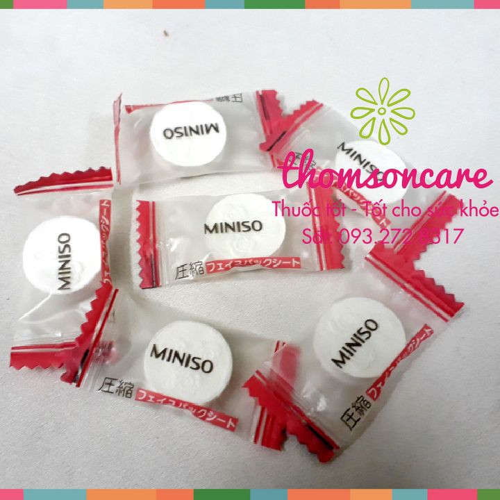 Mặt Nạ Giấy Dạng Nén Miniso Mask - Xuất xứ Nhật Bản - Mặt Nạ Giấy