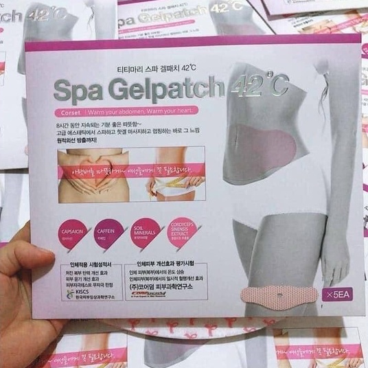 Miếng Dán Giúp Đánh Bay Mỡ Bụng Spa Gel Patch 42°C TTMARY Hàn Quốc