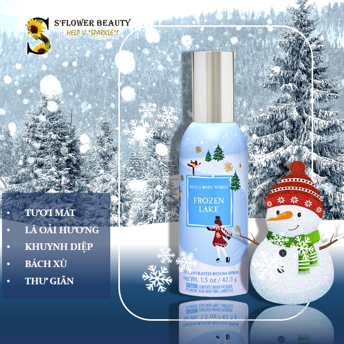 [Nhiều Hương] ❄️ BST WINTER | Xịt Khử Mùi Thơm Phòng Bath &amp; Body Works Concentrated Room Spray (42.5g)