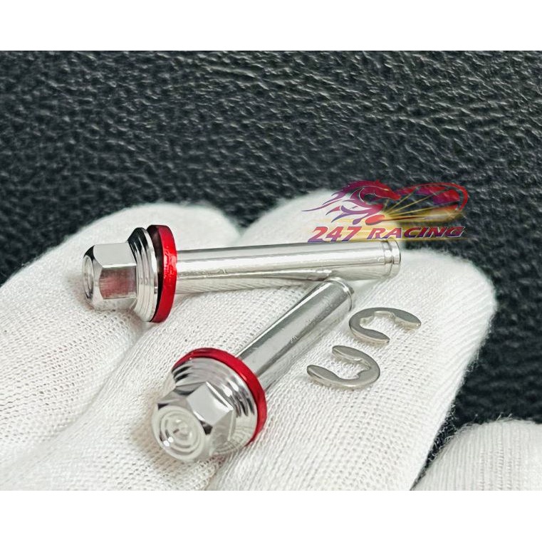 Cặp Chốt gác chân Honda VÀ YAMAHA tặng kèm lông đền Đỏ ốc Salaya 6li VÀ 8LI hàng chất lượng Inox