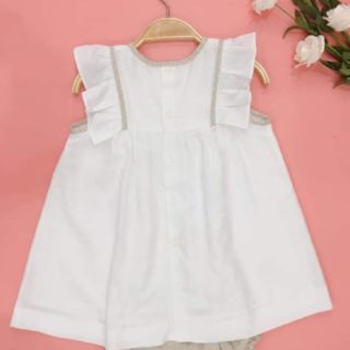 Set đầm đính nơ ngực + chip