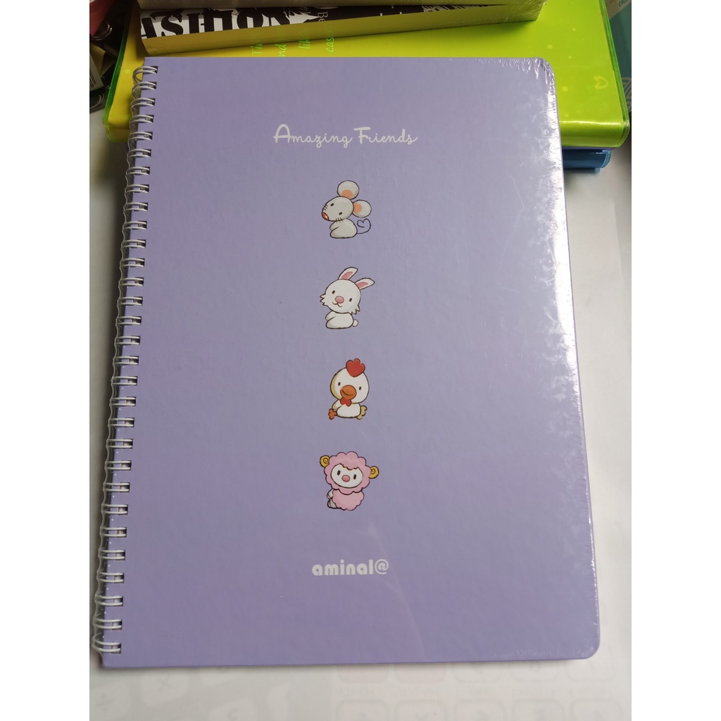 Sổ lò xo bìa cứng Aminal A4 120tr_1683