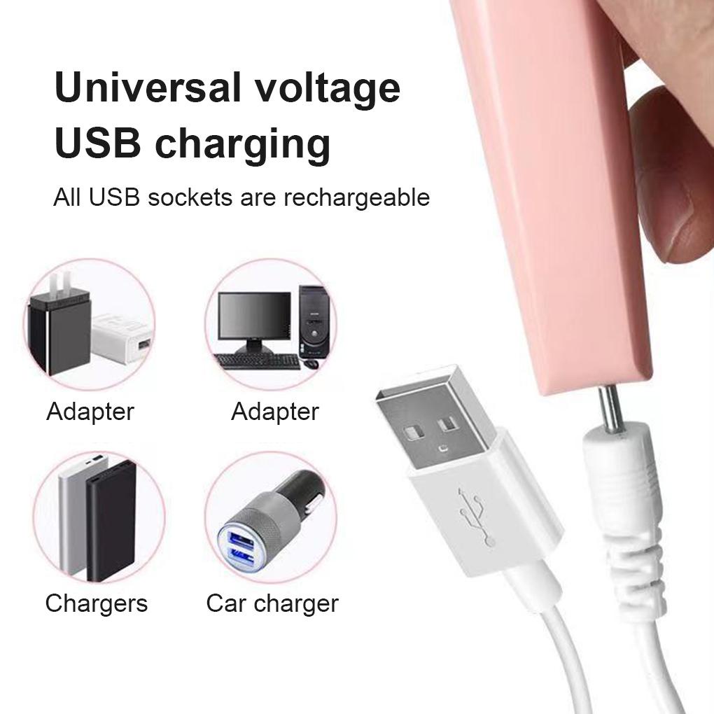 Máy Mài Đánh Bóng Móng Cầm Tay 4 Chế Độ Kèm Sạc USB Tiện Dụng Cho Nữ