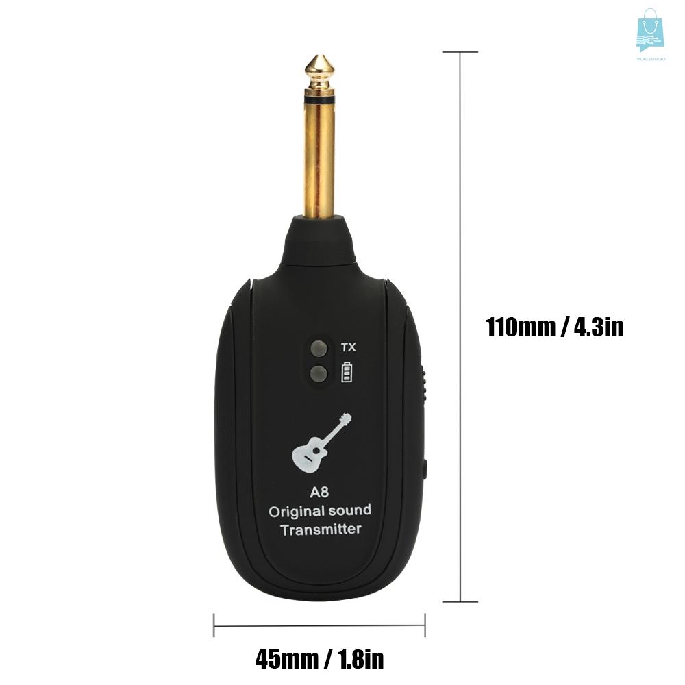 Bộ Thu Tín Hiệu Không Dây Vs A8 Uhf 730mhz 50m Cho Đàn Guitar Điện