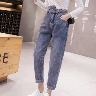 Quần jeans cạp lệch