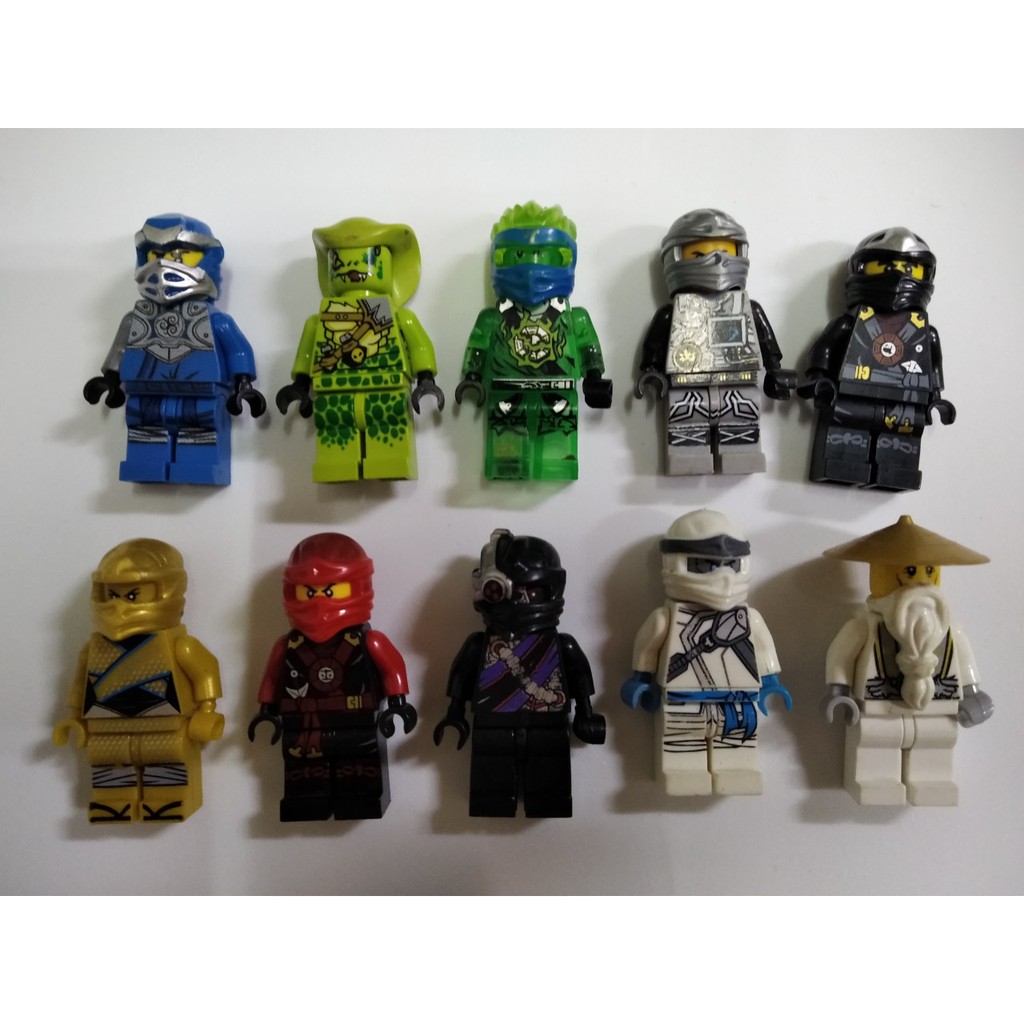 COMBO 10 nhân vật NINJAGO Non Lego Minifigures ( Hàng 2HAND )