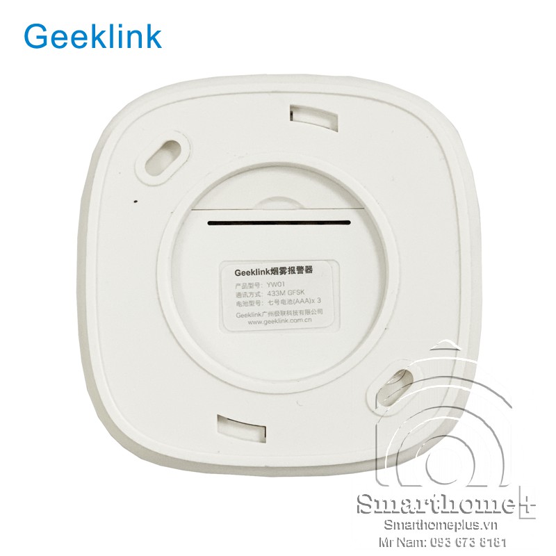 Cảm Biến Đầu Báo Khói Không Dây Geeklink YW-01