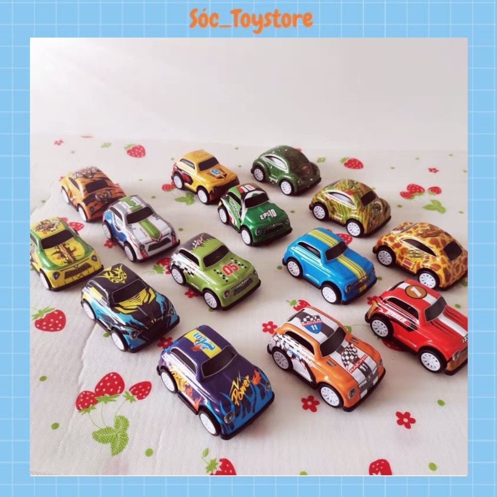 Bộ Đồ Chơi Ô Tô Mini Nhiều Màu Có Bánh Đà Cho Bé  Giúp Trẻ Năng Động Phát Triển