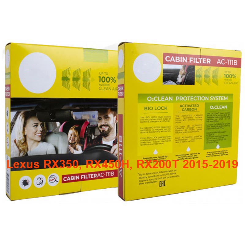 Lọc gió điều hòa Lexus RX350, RX450H, RX200T 2015, 2016, 2017, 2018, 2019, 2020, 2021, 2022, 2023 JS Asakashi Nhật