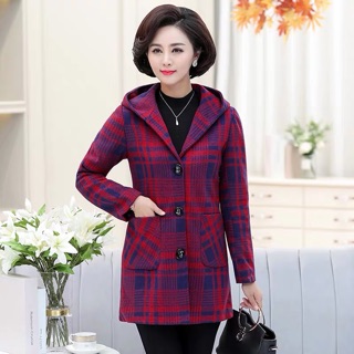 ÁO DẠ KẺ TRUNG NIÊN (SẴN KẺ ĐỎ XL)