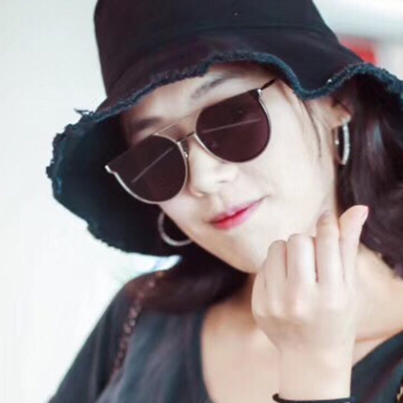 Kính Mát Gọng Tròn Trong Suốt Chống Tia UV Thời Trang Phong Cách Vintage