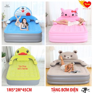 nệm hơi 3 tầng Giường hơi hình thú 2 người nằm Mẫu giường trẻ em Người lớn đều dùng được , đệm hơi hàng đẹp