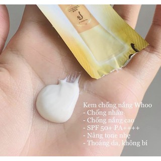 KEM CHỐNG NẮNG CHỐNG NHĂN WHOO 30 gói