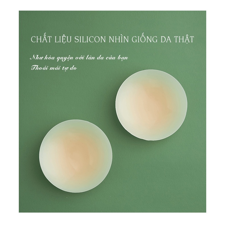 Miếng Dán Ngực Silicon Nhiệt Tự Thân Siêu Mỏng Bám Chắc Cao Cấp PK482