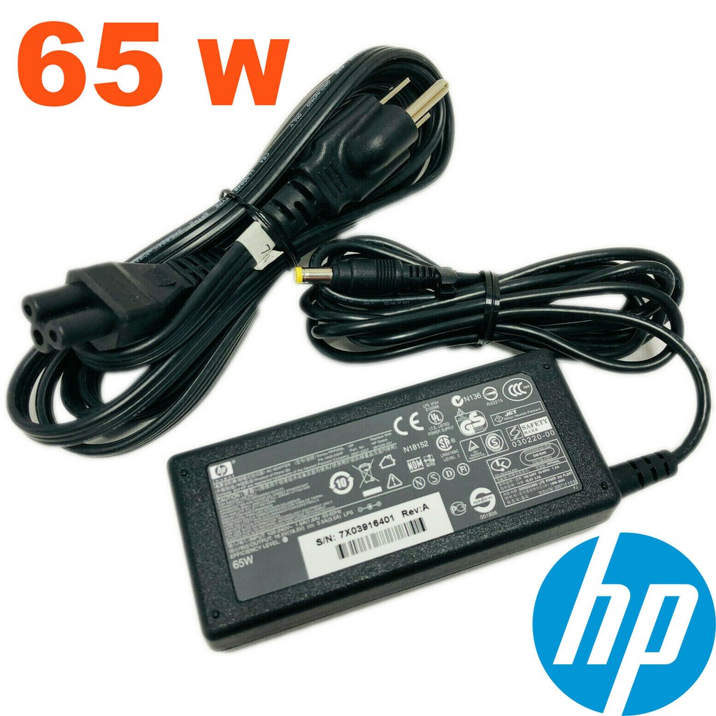 ⚡️[Sạc zin] Sạc Laptop Hp 18.5V - 3.5A - 65W Chân Vàng 4.8*1.7mm