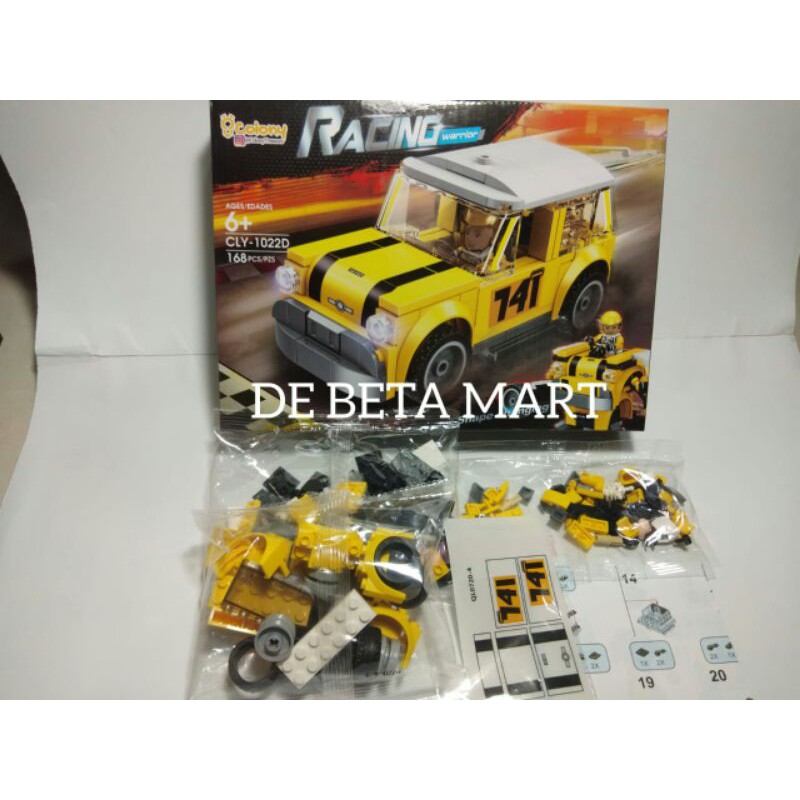 Mô Hình Đồ Chơi Lắp Ráp Lego Xe Hơi Cly1022 Bugatti Porsche Mini Cooper Mclaren