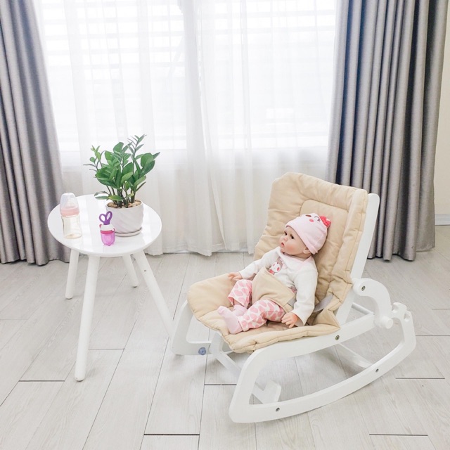 Ghế gỗ bập bênh Pier Rocking Baby Chair