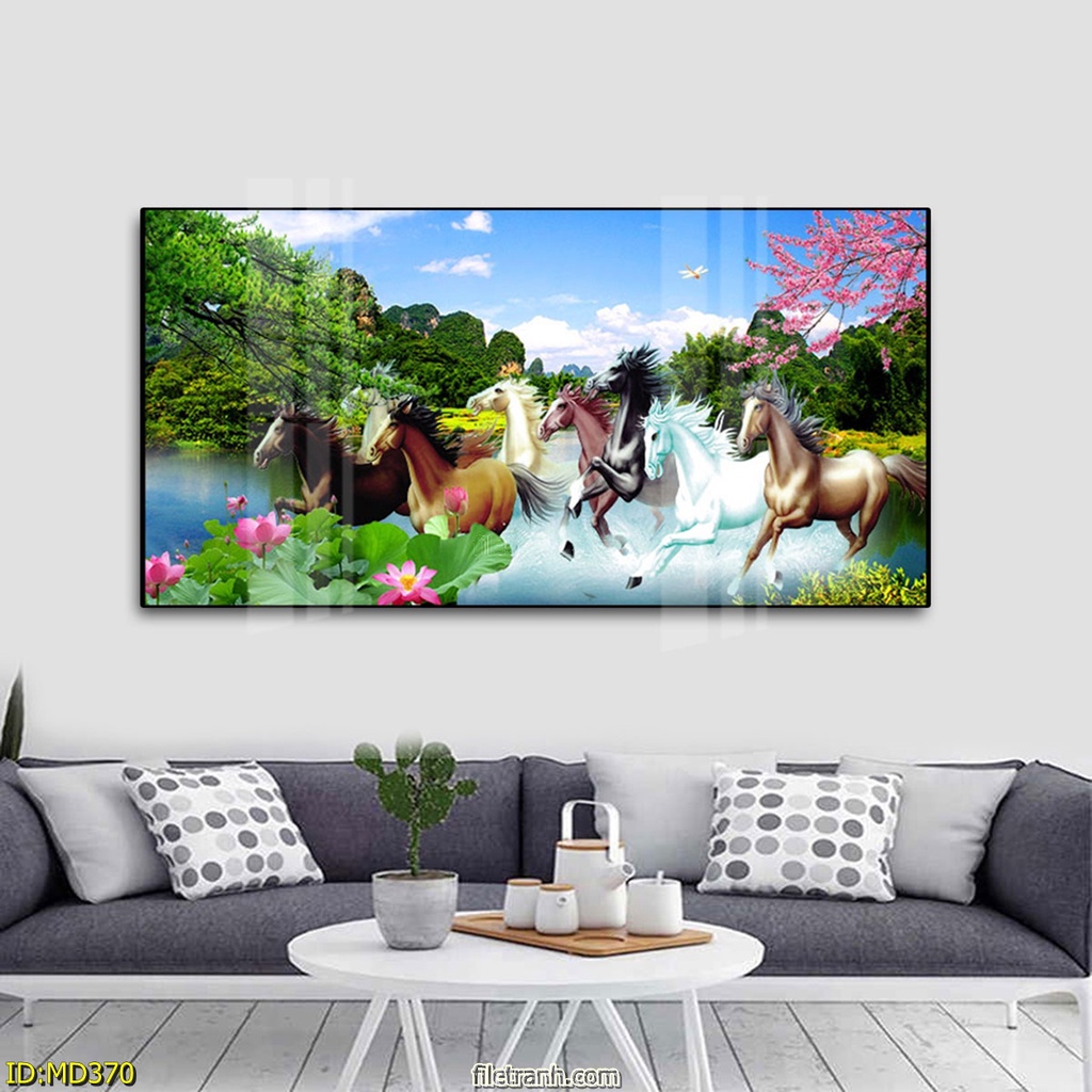 - Tranh "Mã đáo thành công'', tổng hợp liên tục các mẫu tranh mới, chỉ có tại Home Decor, tranh tráng gương 5D