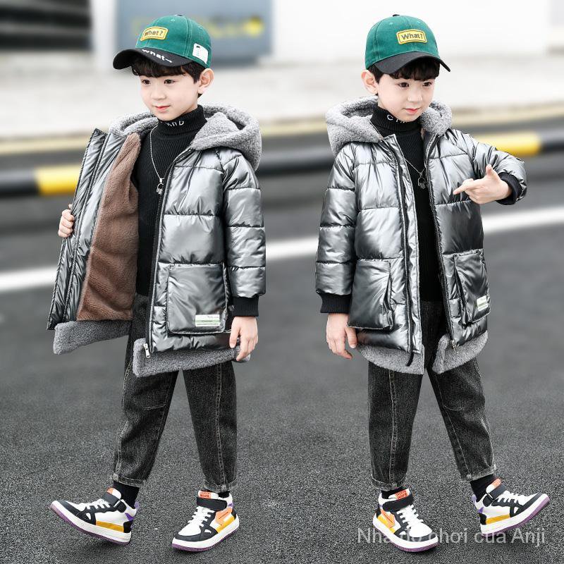 Boys Thick Cotton Velvet Coat Kids Jacket Baby Boys Winter Fur Clothes