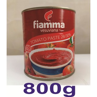 [Hộp Vừa 800g – nhãn đỏ] CÀ CHUA XAY NHUYỄN [Italia] FIAMMA Tomato Paste (halal) (atu)